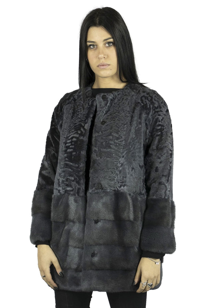 Cappotto in Swakara Grigio Piombo - Elisabettapanerai