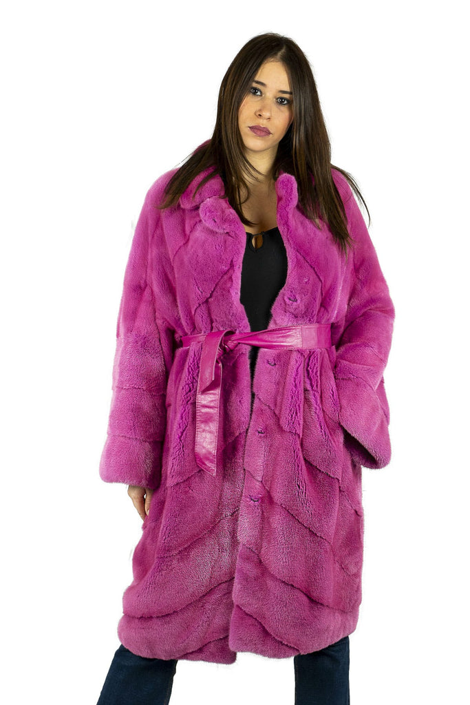 Cappotto in Visone Rosa - Elisabettapanerai