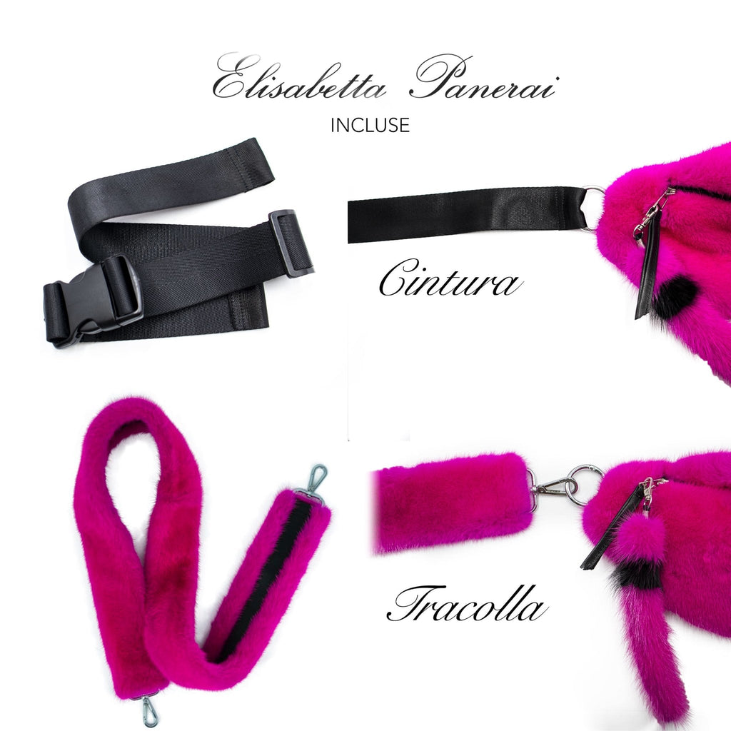 Marsupio in Visone Fucsia - Elisabettapanerai